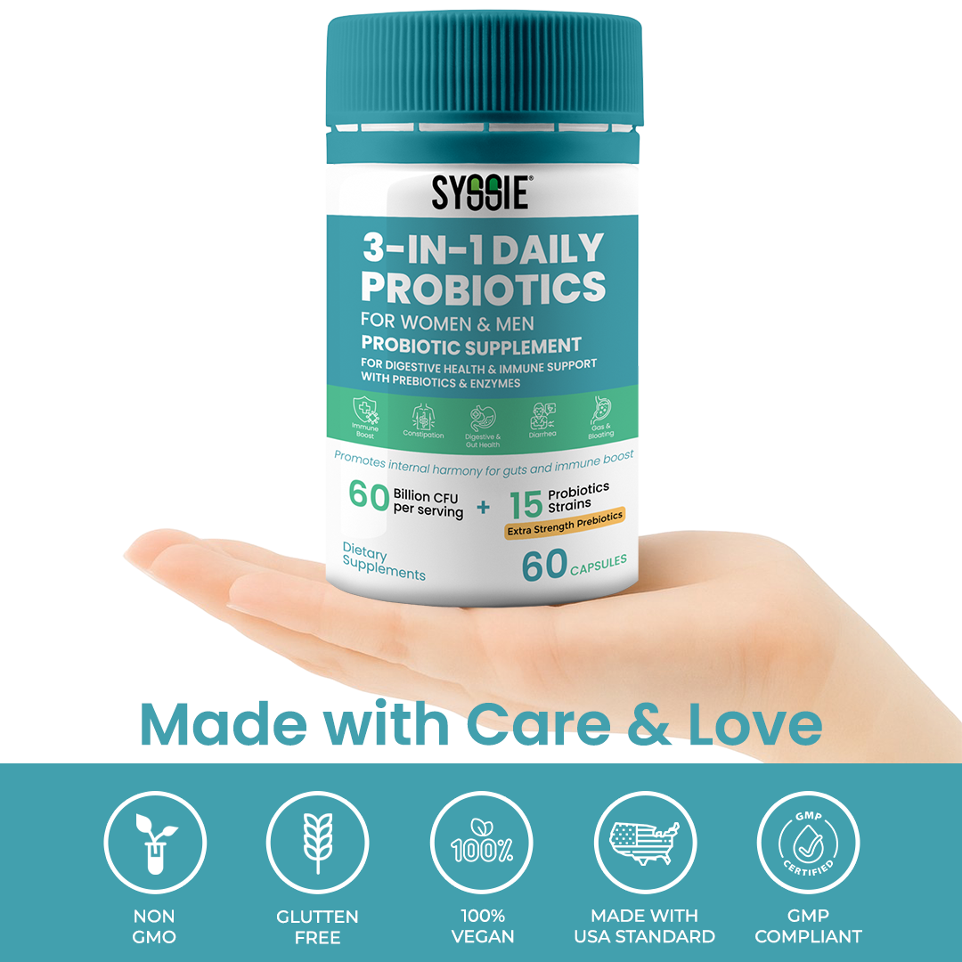 Syssie® 3-In-1 Daily Probiotics For Women & Men